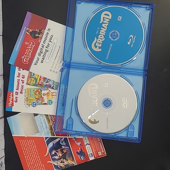 NWOT Ferdinand the Bull Blu-Ray DVD combo Two Disc Movie - Picture 6 of 9